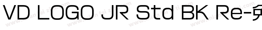 VD LOGO JR Std BK Re字体转换